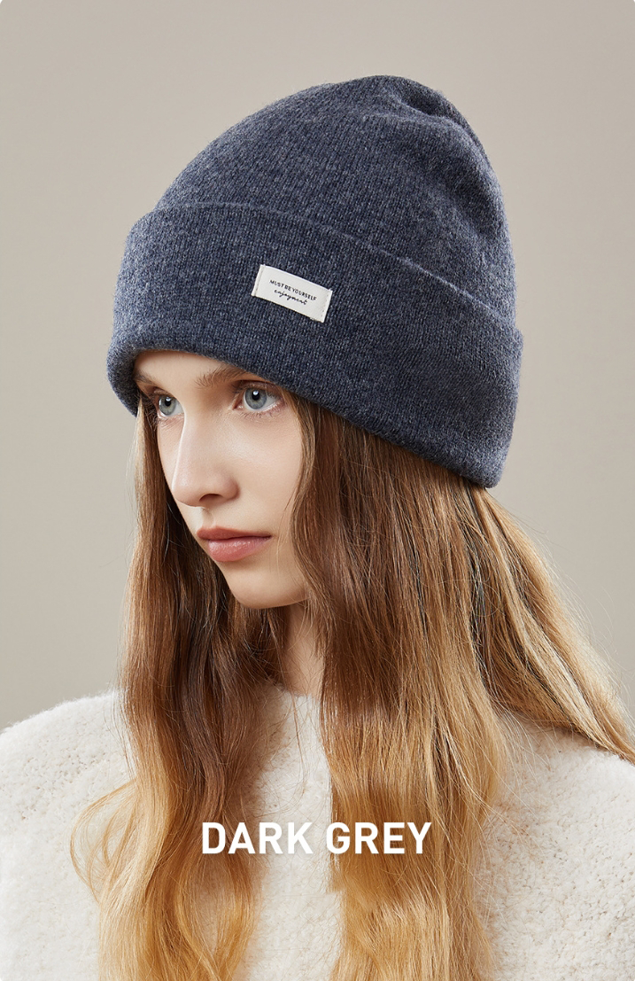 100% WOOL KNITTED HAT - AOA Fashion Accessories