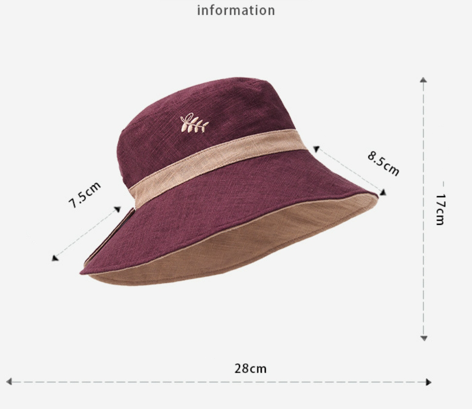 Cute Bucket Hat  – Reversible Breathable Summer Sun Hat - AOA Fashion Accessories