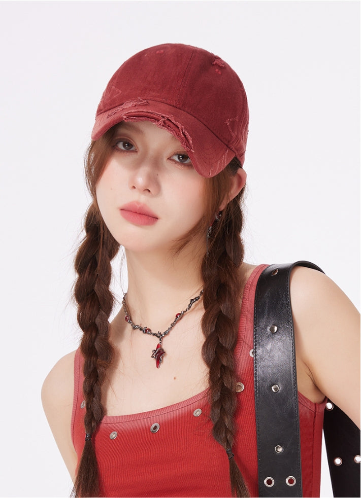 Vintage Baseball Cap – Cotton Blend Adjustable Hat - AOA Fashion Accessories