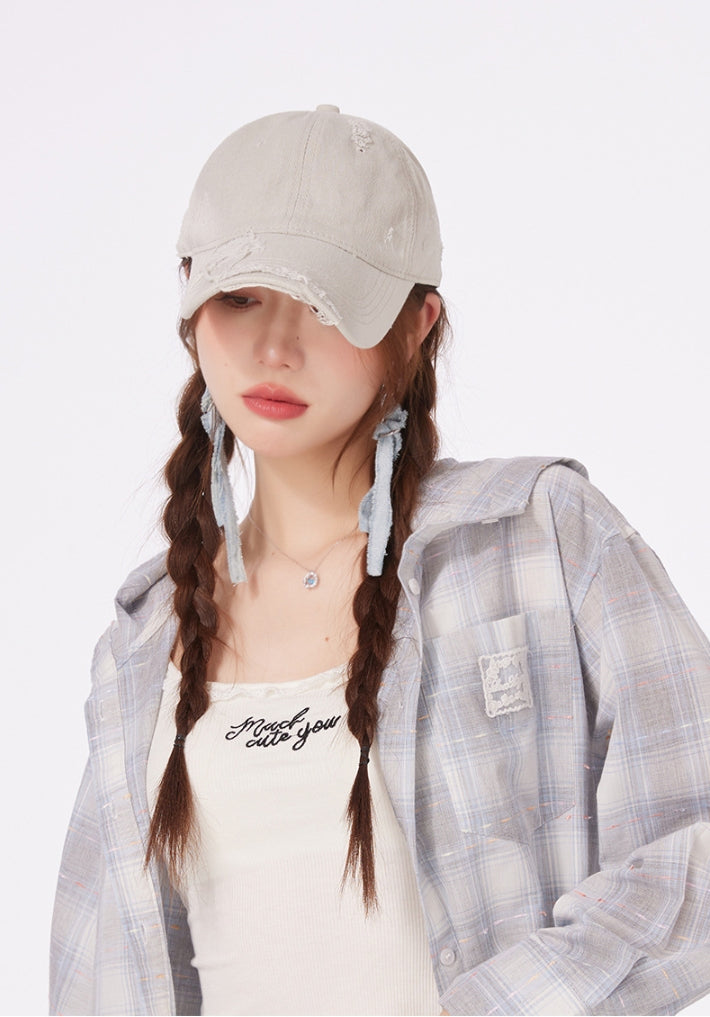 Vintage Baseball Cap – Cotton Blend Adjustable Hat - AOA Fashion Accessories