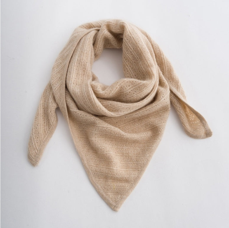 Women's cashmere triangle scarf. - AOA Fashion Accessories