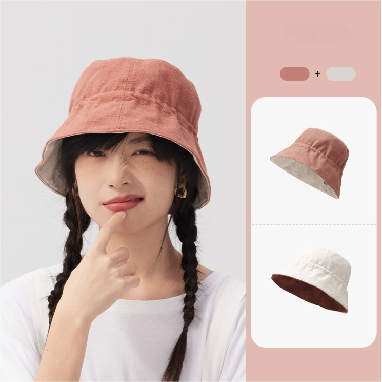 Reversible Bucket Hat - Casual Versatile Sun Hat - AOA Fashion Accessories