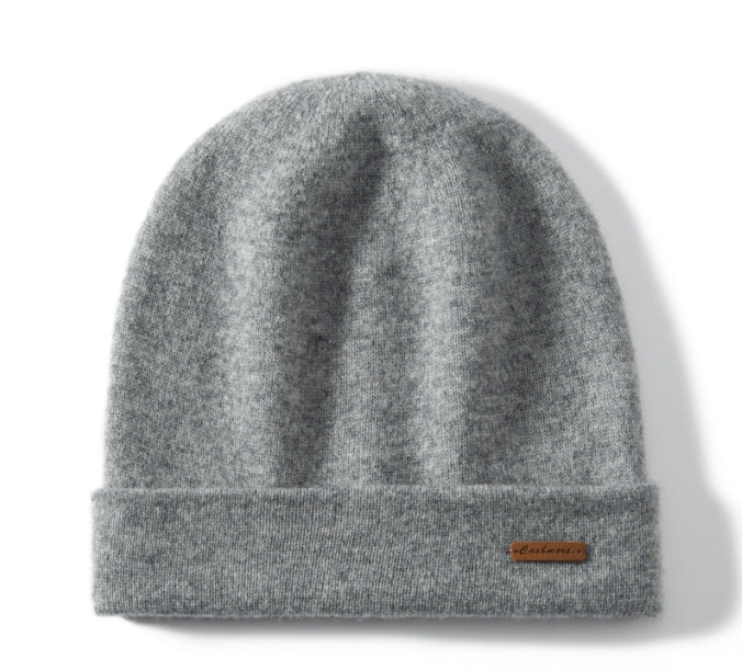 Knitted cashmere hat. - AOA Fashion Accessories