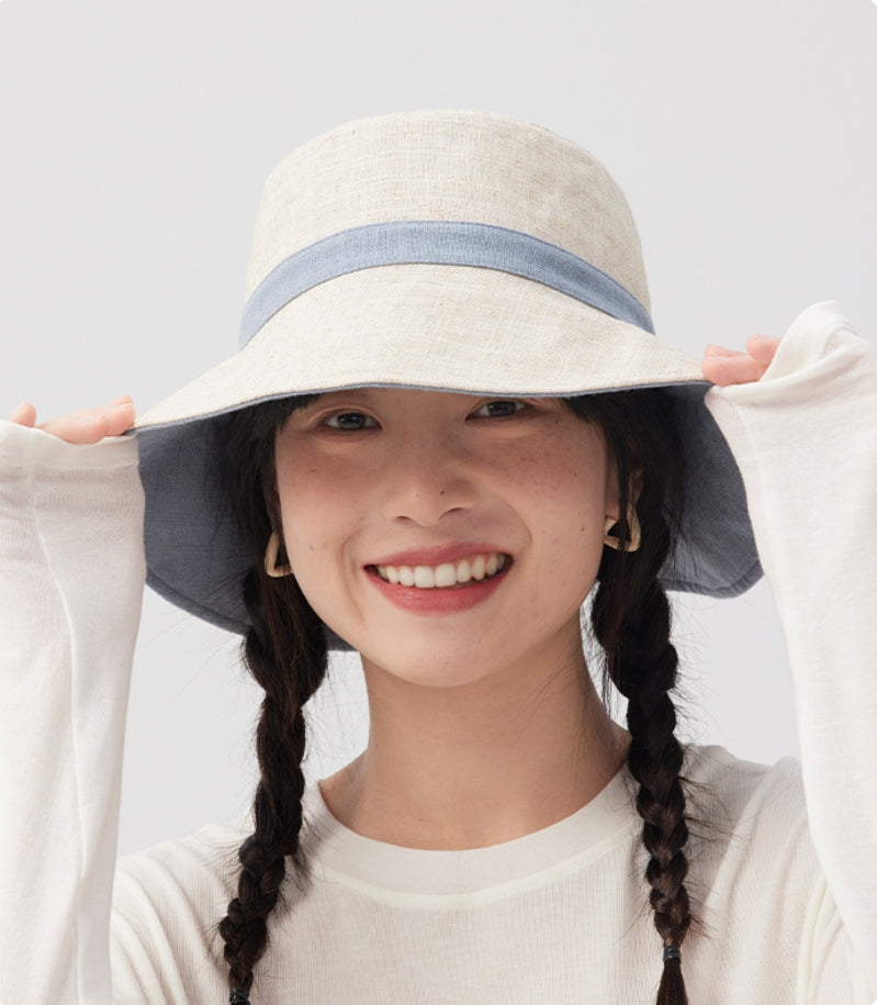 Cute Bucket Hat  – Reversible Breathable Summer Sun Hat - AOA Fashion Accessories