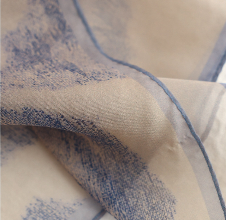 100%Mulberry Silk Long Scarf – Natural Plant Dyeing, Elegant Silk Wrap - AOA Fashion Accessories