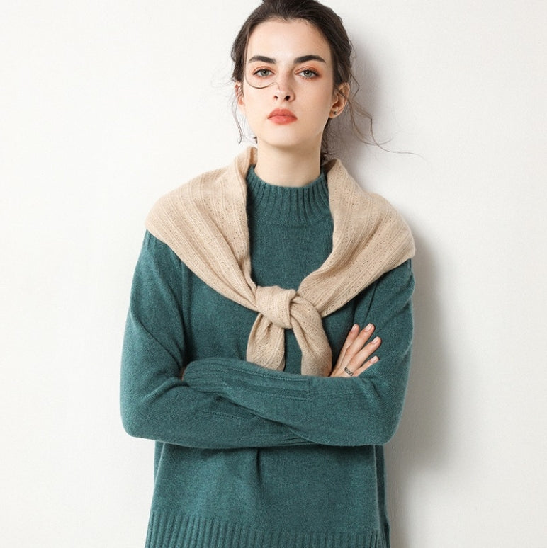 Women's cashmere triangle scarf. - AOA Fashion Accessories