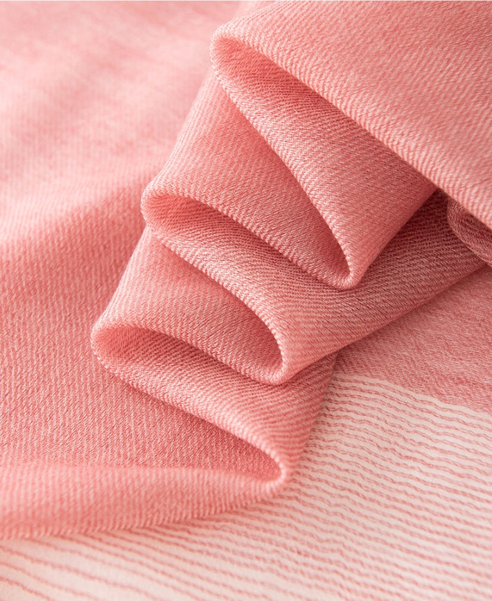 Gradient color 100% wool scarf. - AOA Fashion Accessories