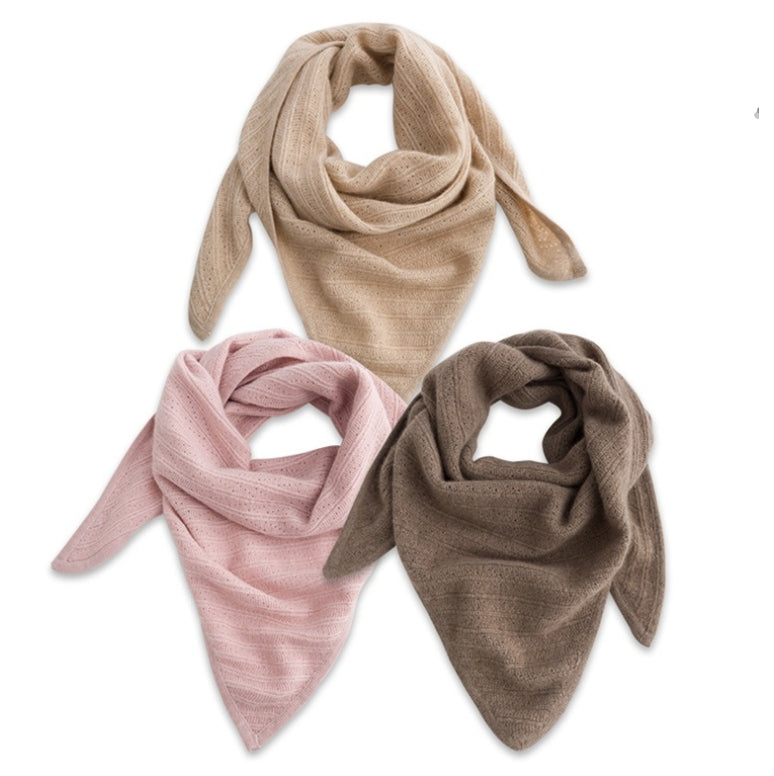 Women's cashmere triangle scarf. - AOA Fashion Accessories