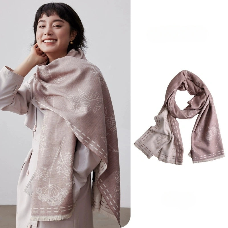 Large Silk Scarf - Brushed Silk Finish | Multiple Colors - AOA Fashion Accessories