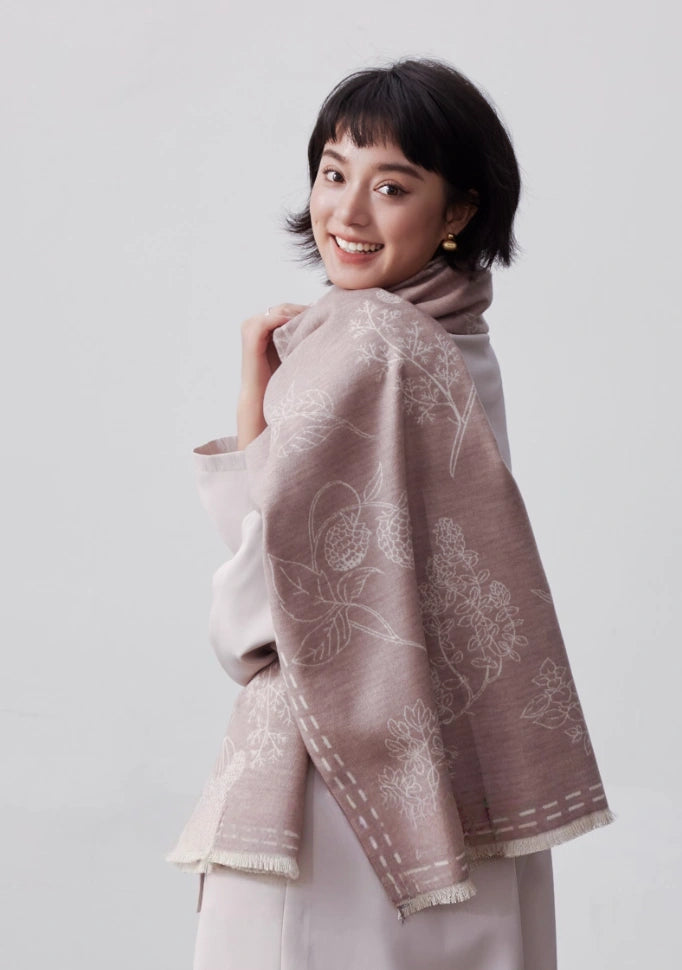 Large Silk Scarf - Brushed Silk Finish | Multiple Colors - AOA Fashion Accessories