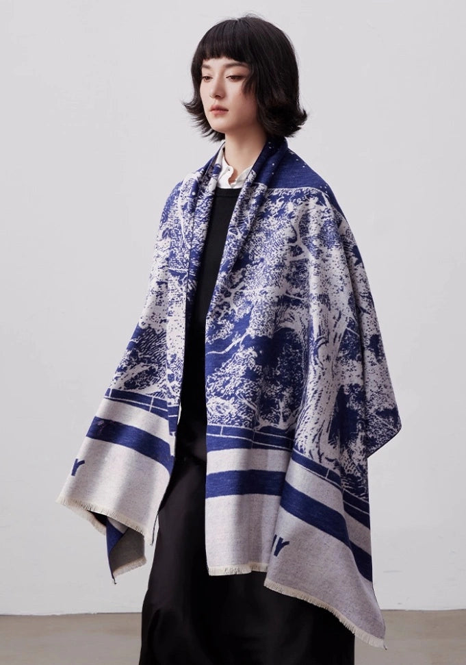 Large Silk Scarf - Brushed Silk Finish | Multiple Colors - AOA Fashion Accessories