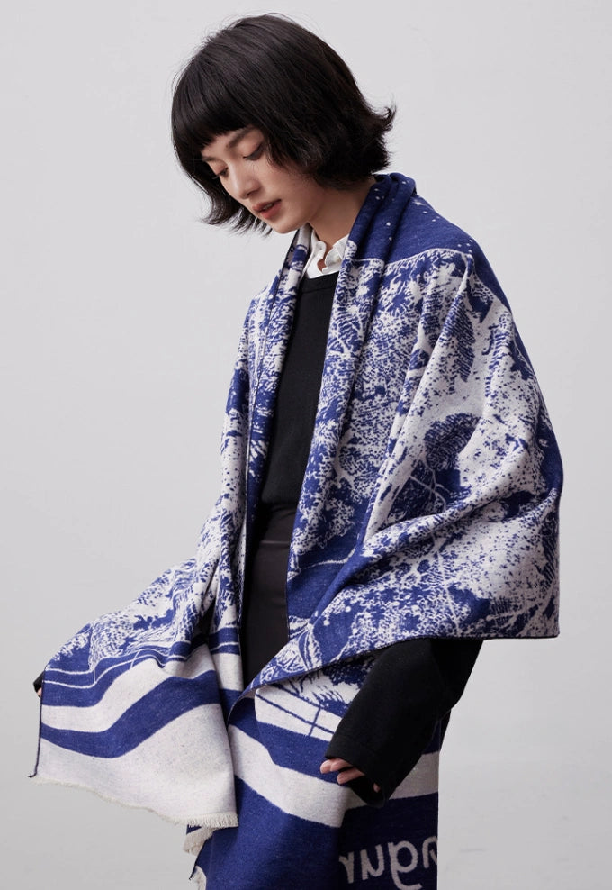 Large Silk Scarf - Brushed Silk Finish | Multiple Colors - AOA Fashion Accessories