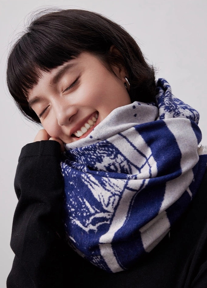 Large Silk Scarf - Brushed Silk Finish | Multiple Colors - AOA Fashion Accessories