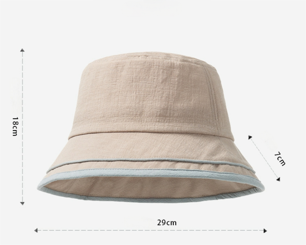 Cotton Bucket Hat–Casual Sun Hat - AOA Fashion Accessories