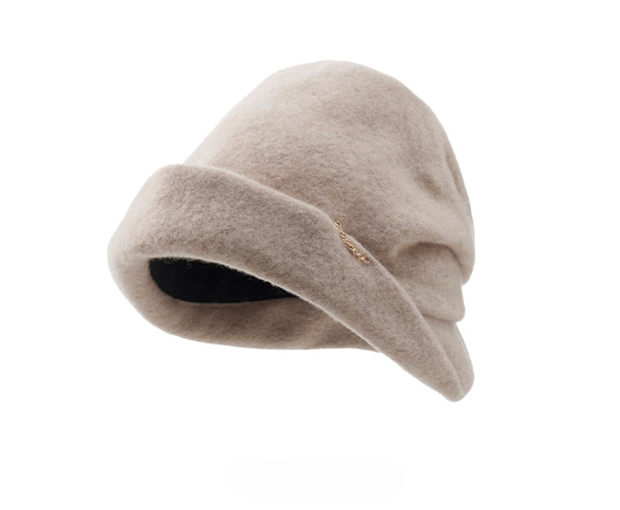 Cozy Fluffy Bucket Hat - 100% Wool Fuzzy Bucket Hat - AOA Fashion Accessories