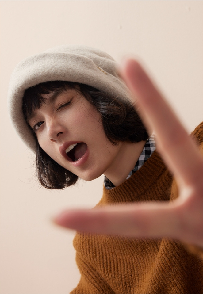 Cozy Fluffy Bucket Hat - 100% Wool Fuzzy Bucket Hat - AOA Fashion Accessories