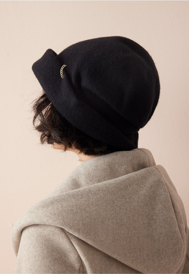 Cozy Fluffy Bucket Hat - 100% Wool Fuzzy Bucket Hat - AOA Fashion Accessories