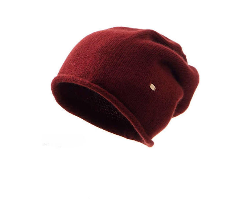 Cozy Knitted Hat  - 100% Wool Knit Hat (Multiple Colors) - AOA Fashion Accessories