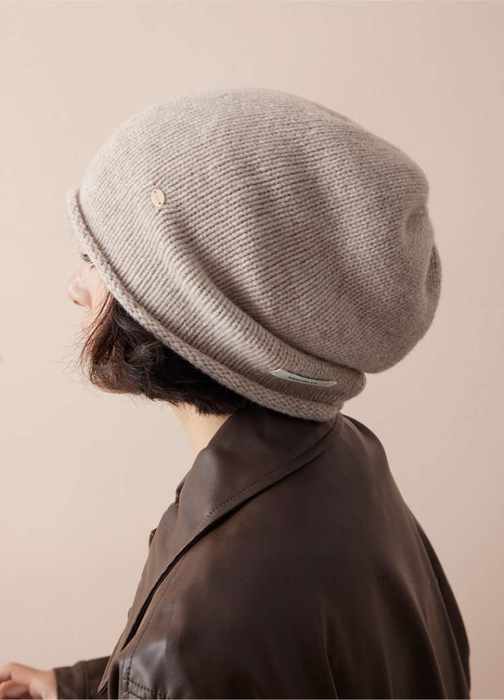 Cozy Knitted Hat  - 100% Wool Knit Hat (Multiple Colors) - AOA Fashion Accessories