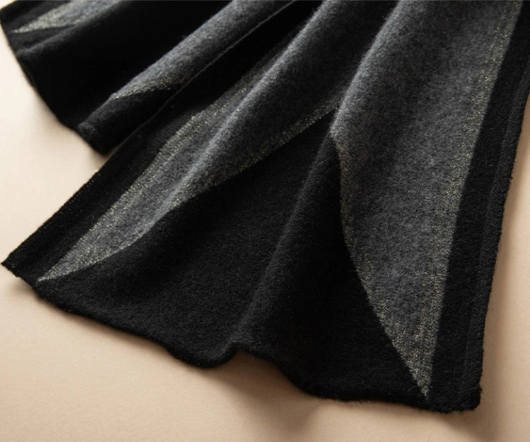 Luxury Cashmere Scarf – Artistic Geometric Design | Multiple Colors