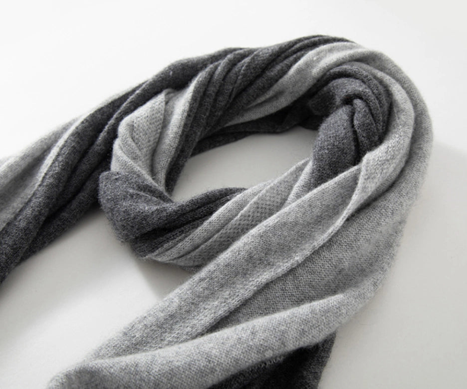 Colorblock Cashmere Scarf – Soft, Warm & Minimalist Style | Multiple Colors
