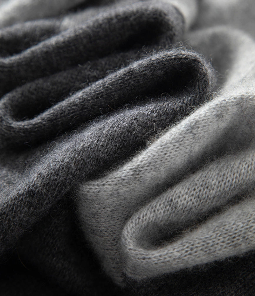 Colorblock Cashmere Scarf – Soft, Warm & Minimalist Style | Multiple Colors