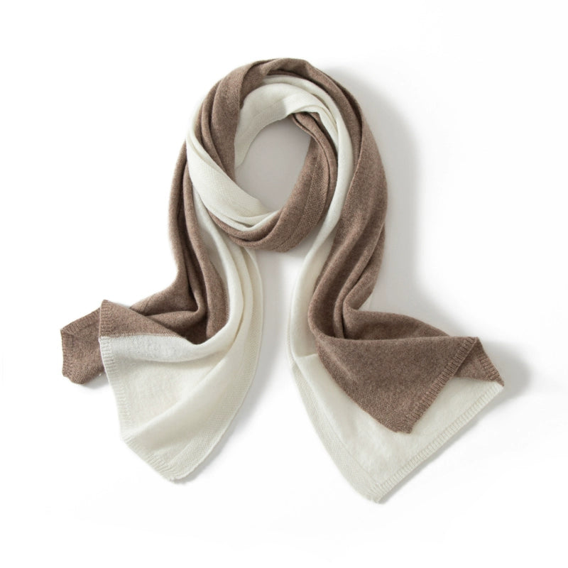 Colorblock Cashmere Scarf – Soft, Warm & Minimalist Style | Multiple Colors
