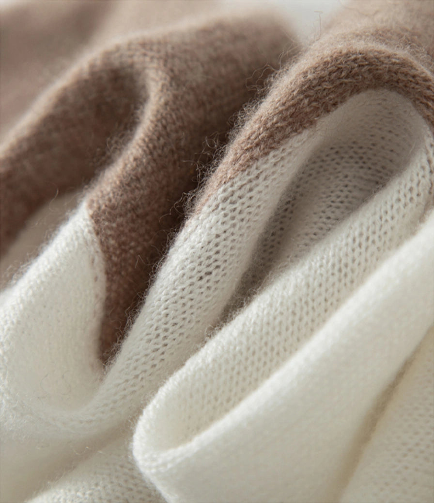 Colorblock Cashmere Scarf – Soft, Warm & Minimalist Style | Multiple Colors