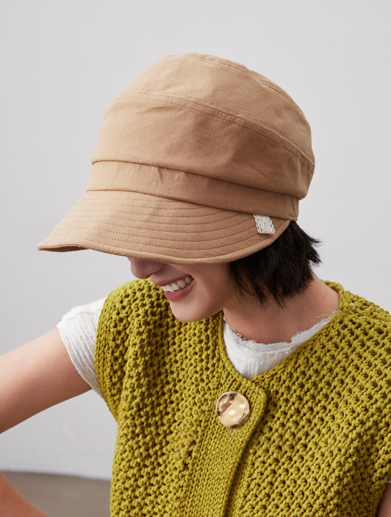 Simple Pure Cotton Baseball Cap - Sun Protection Hat - AOA Fashion Accessories