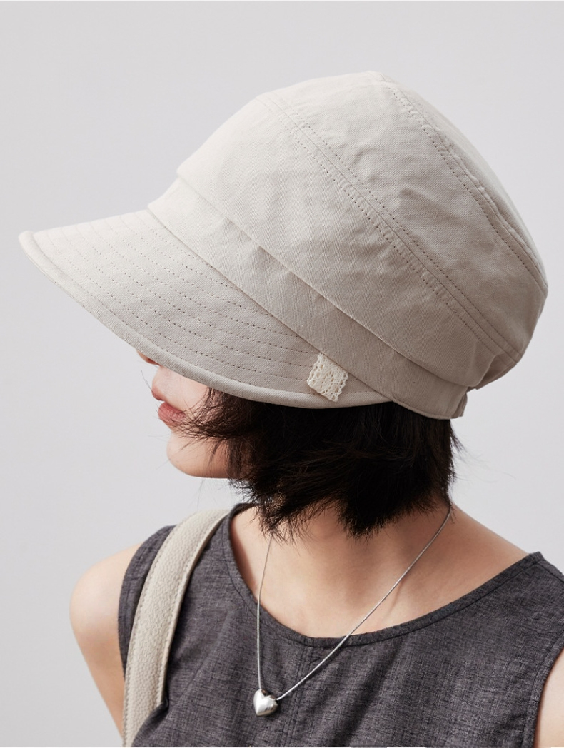 Simple Pure Cotton Baseball Cap - Sun Protection Hat - AOA Fashion Accessories