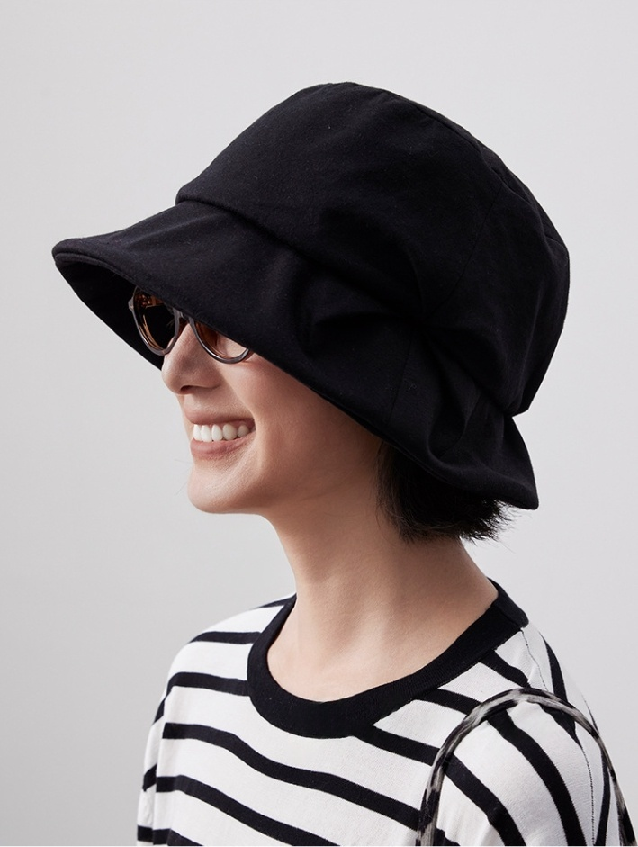 UPF100+ Women's Hand-Pleated Sun Protection Bucket Hat - AOA Fashion Accessories
