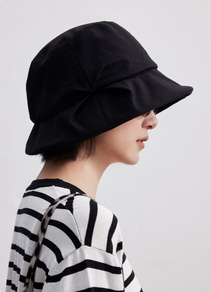 UPF100+ Women's Hand-Pleated Sun Protection Bucket Hat - AOA Fashion Accessories