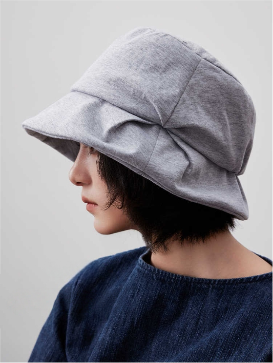 UPF100+ Women's Hand-Pleated Sun Protection Bucket Hat - AOA Fashion Accessories