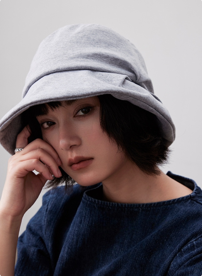 UPF100+ Women's Hand-Pleated Sun Protection Bucket Hat - AOA Fashion Accessories