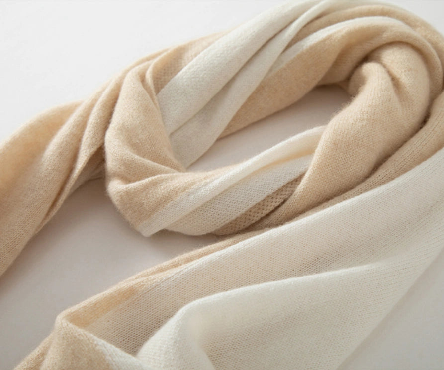 Colorblock Cashmere Scarf – Soft, Warm & Minimalist Style | Multiple Colors