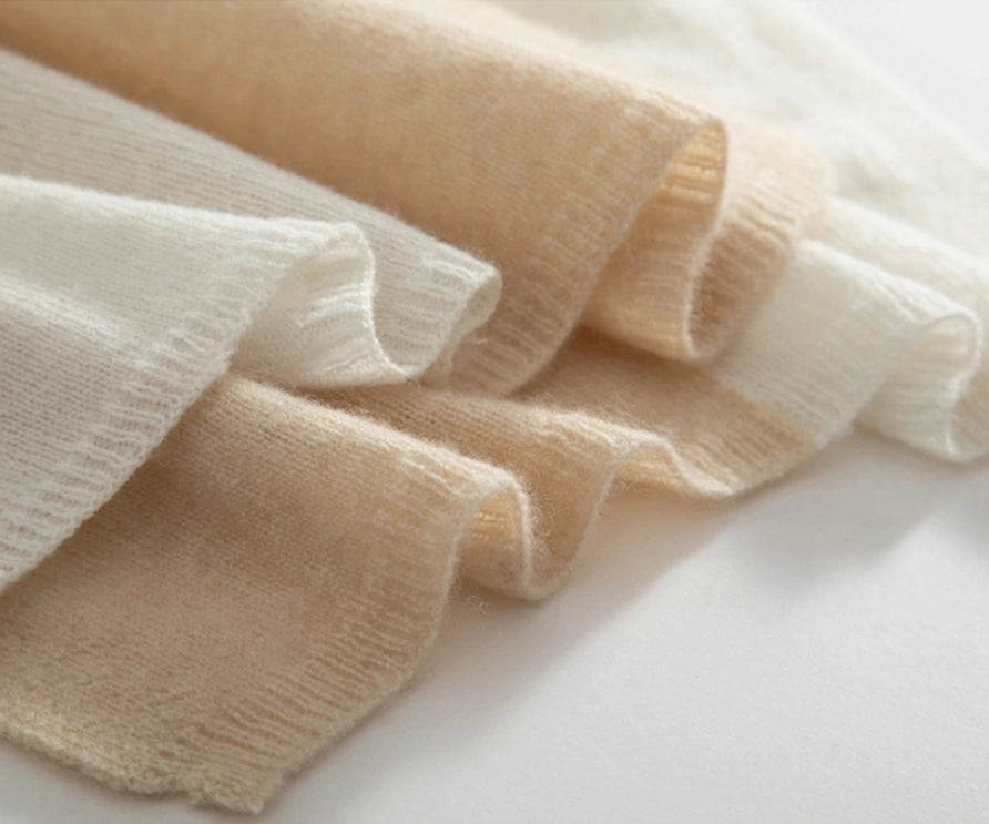 Colorblock Cashmere Scarf – Soft, Warm & Minimalist Style | Multiple Colors