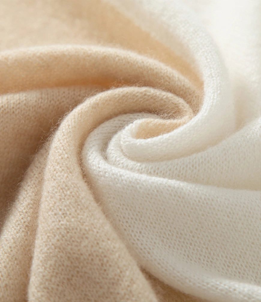 Colorblock Cashmere Scarf – Soft, Warm & Minimalist Style | Multiple Colors