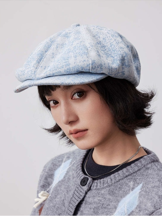 Vintage Cotton Beret Hat – Soft Stylish Beret Cap - AOA Fashion Accessories