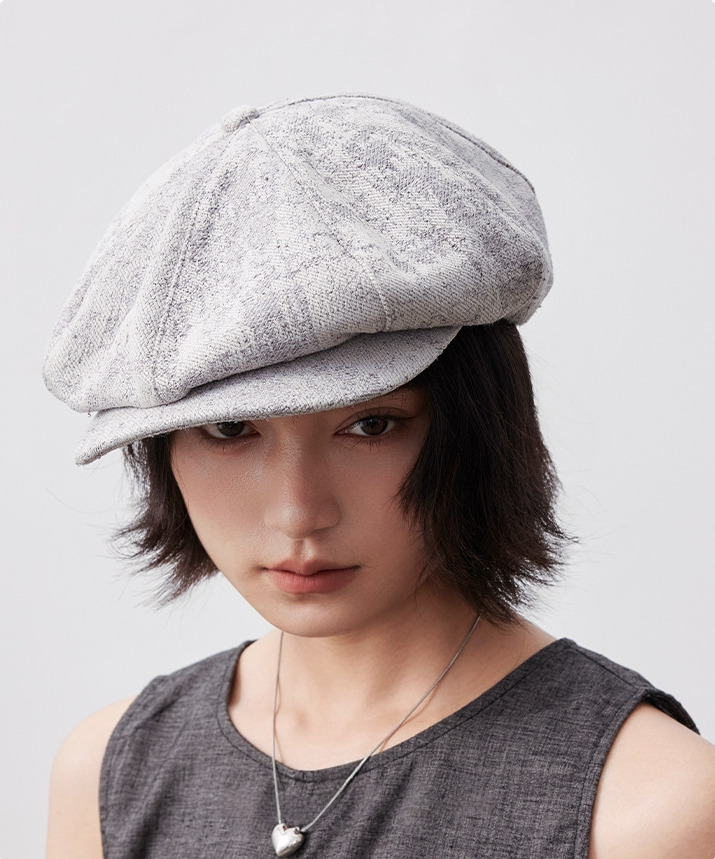 Vintage Cotton Beret Hat – Soft Stylish Beret Cap - AOA Fashion Accessories