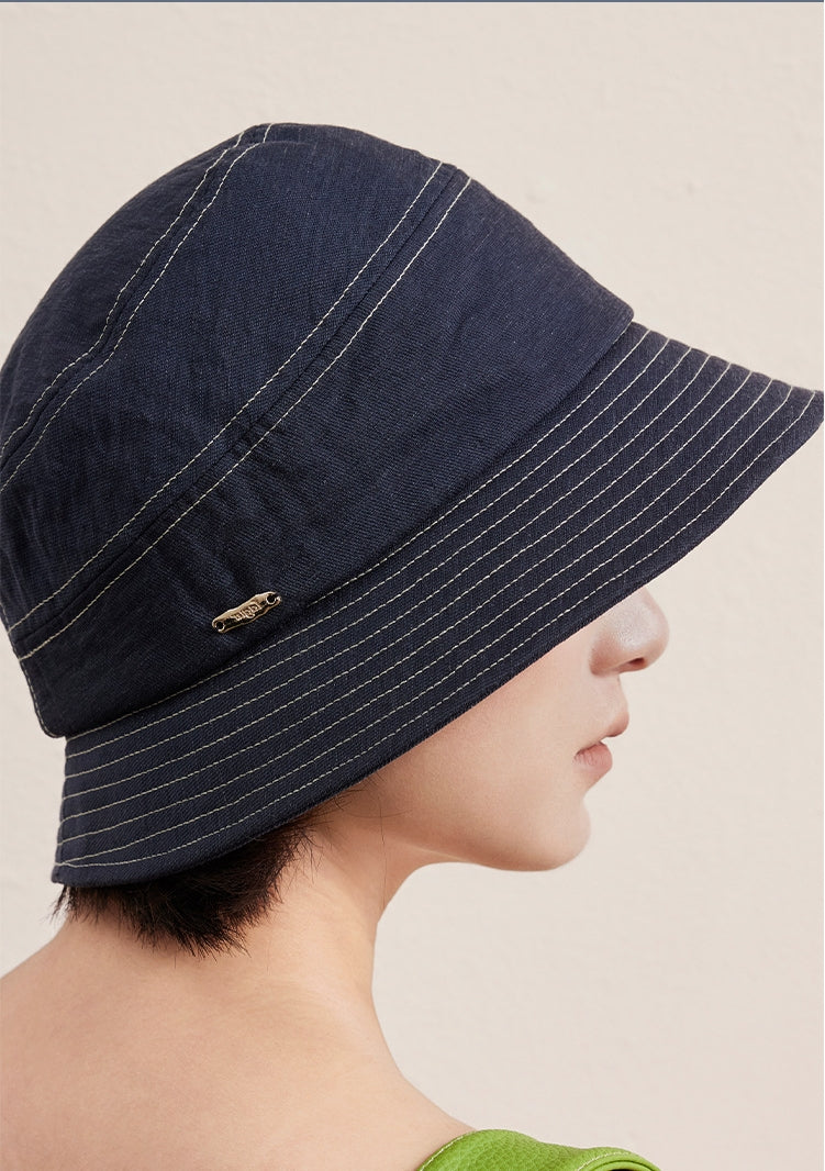 Wide Brim Cotton Bucket Hat – Sun Protection for Travel - AOA Fashion Accessories