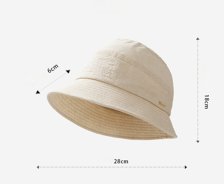 Wide Brim Cotton Bucket Hat – Sun Protection for Travel - AOA Fashion Accessories