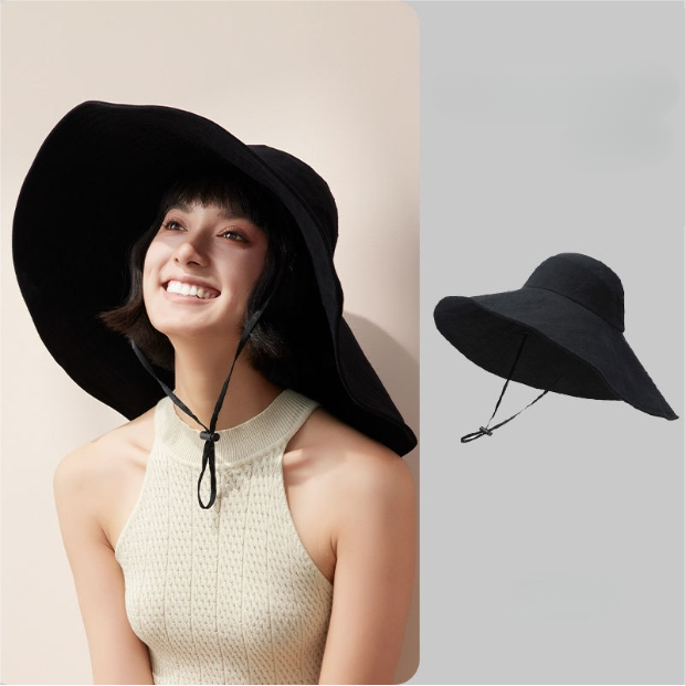 Wide Brim Sun Hat for Women – UV Protection Sun Visor Hat - AOA Fashion Accessories