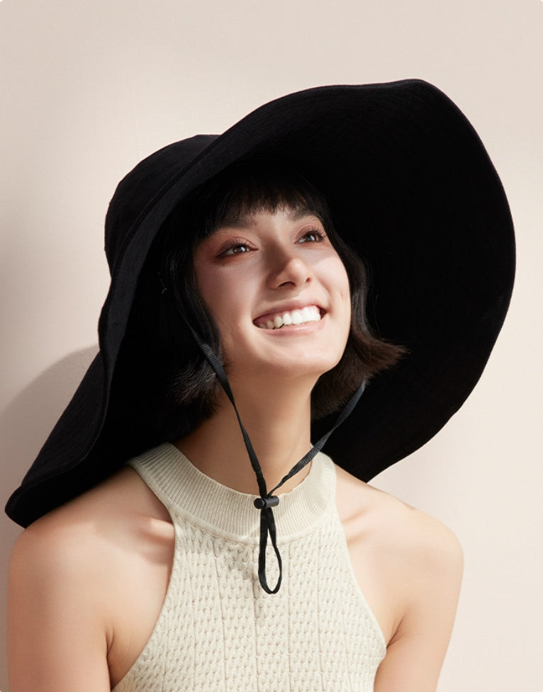 Wide Brim Sun Hat for Women – UV Protection Sun Visor Hat - AOA Fashion Accessories