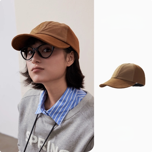 Colorblock Cotton Baseball Cap - AOA Fashion Accessories