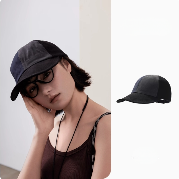 Colorblock Cotton Baseball Cap - AOA Fashion Accessories