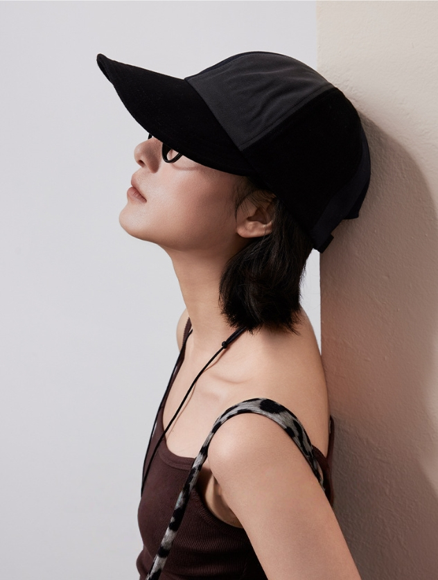 Colorblock Cotton Baseball Cap - AOA Fashion Accessories