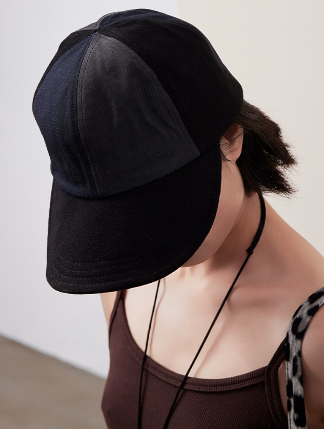 Colorblock Cotton Baseball Cap - AOA Fashion Accessories
