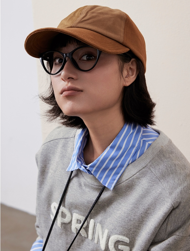 Colorblock Cotton Baseball Cap - AOA Fashion Accessories