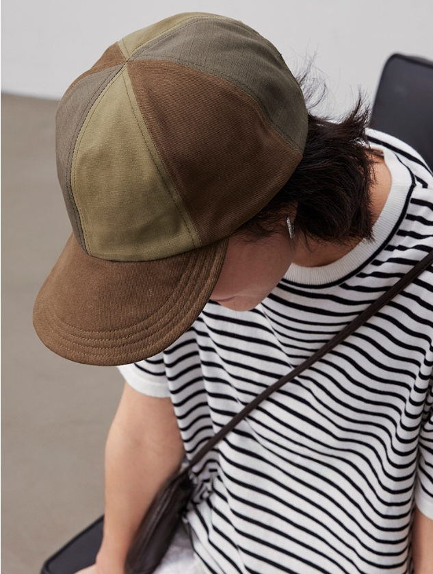 Colorblock Cotton Baseball Cap - AOA Fashion Accessories